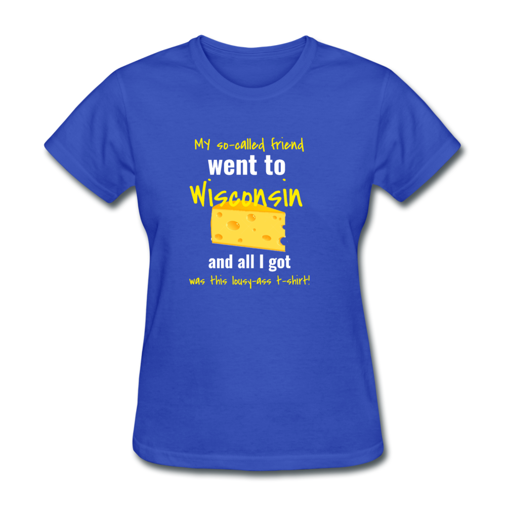 WISCONSIN - Women's T-Shirt - royal blue