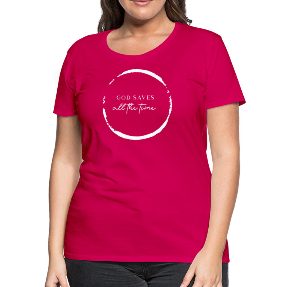 GOD SAVES - Women’s Premium T-Shirt - dark pink