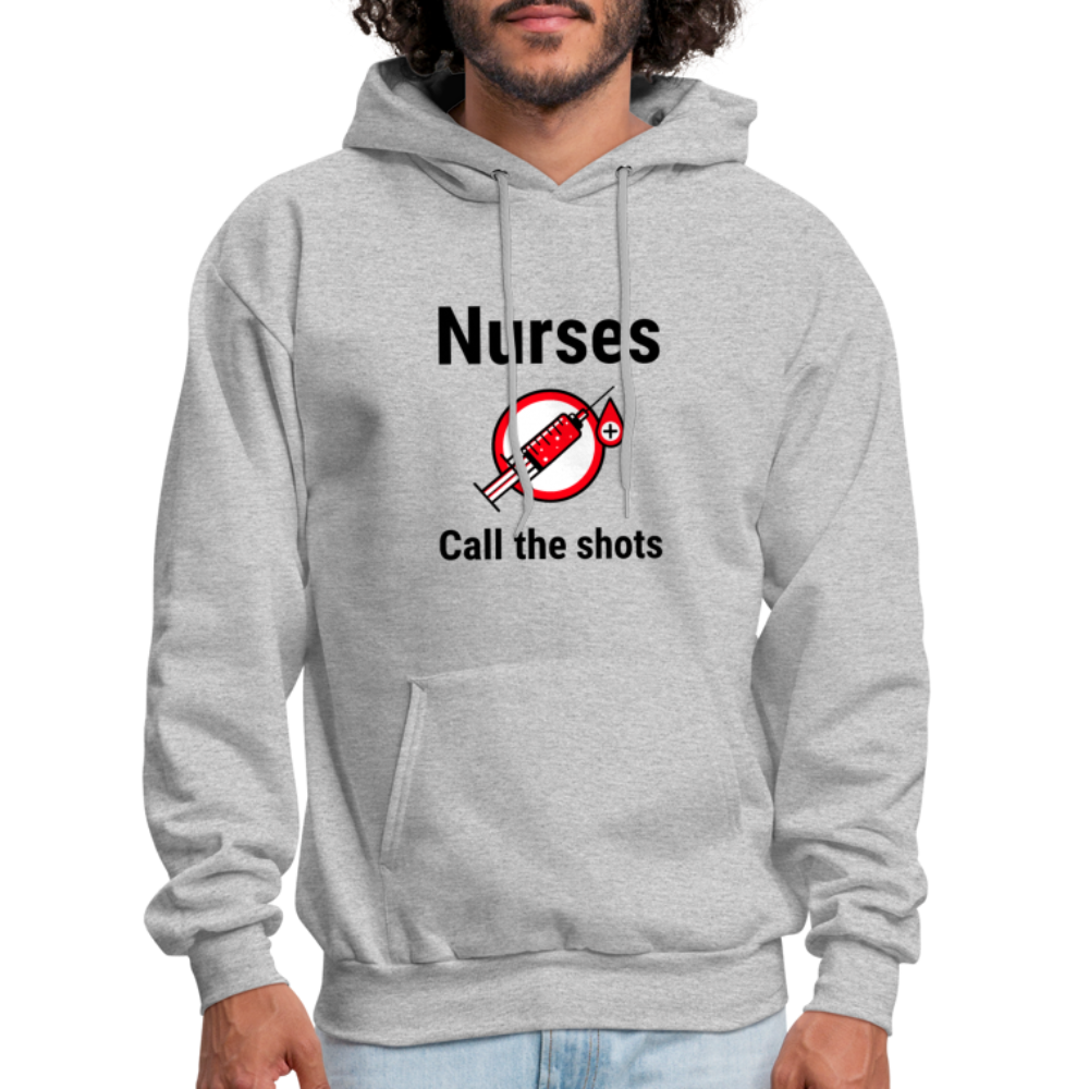 Nurses Call the shots Hoodie - heather gray