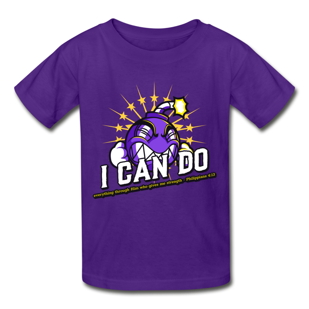 I CAN DO Kids - Gildan Ultra Cotton Youth T-Shirt - purple