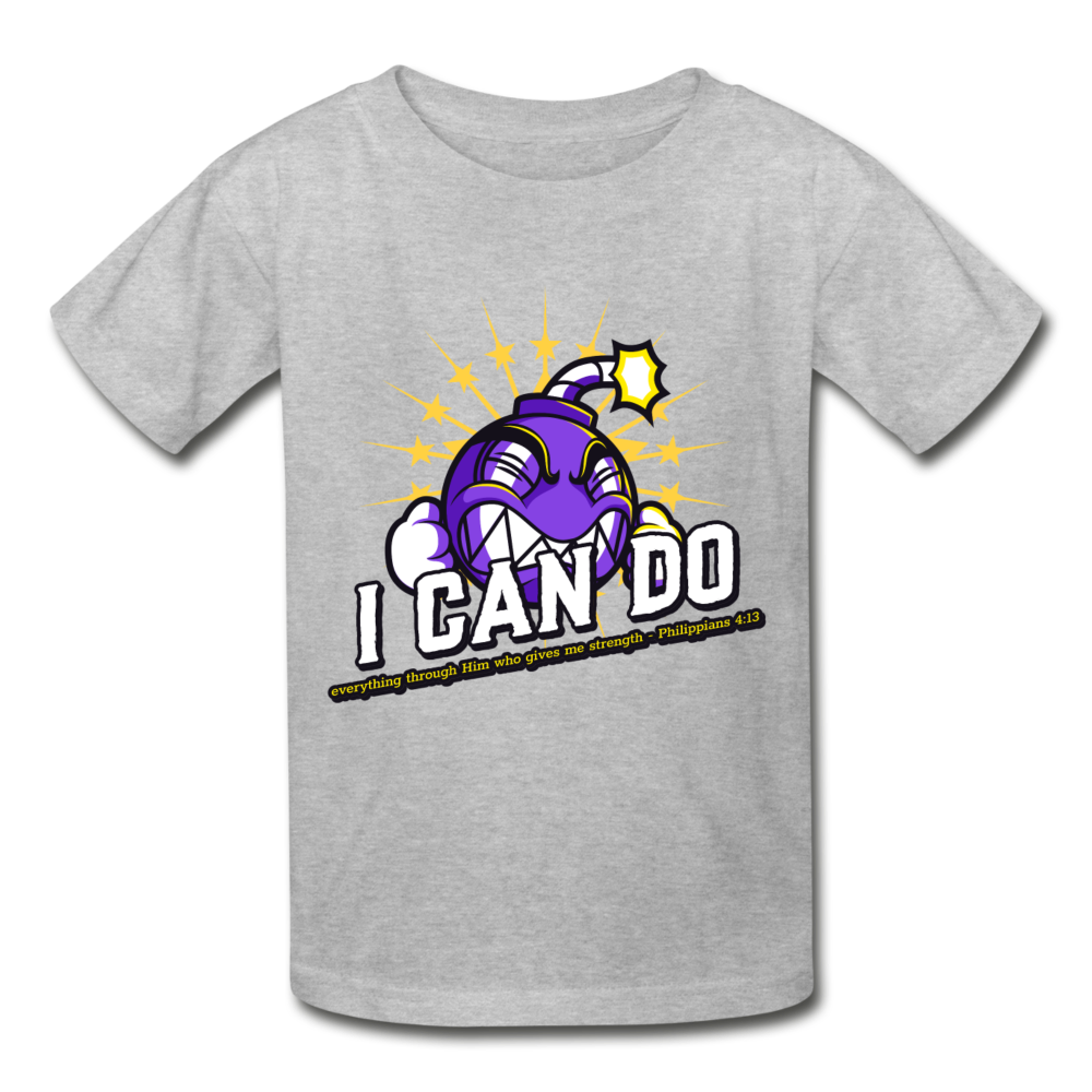 I CAN DO Kids - Gildan Ultra Cotton Youth T-Shirt - heather gray