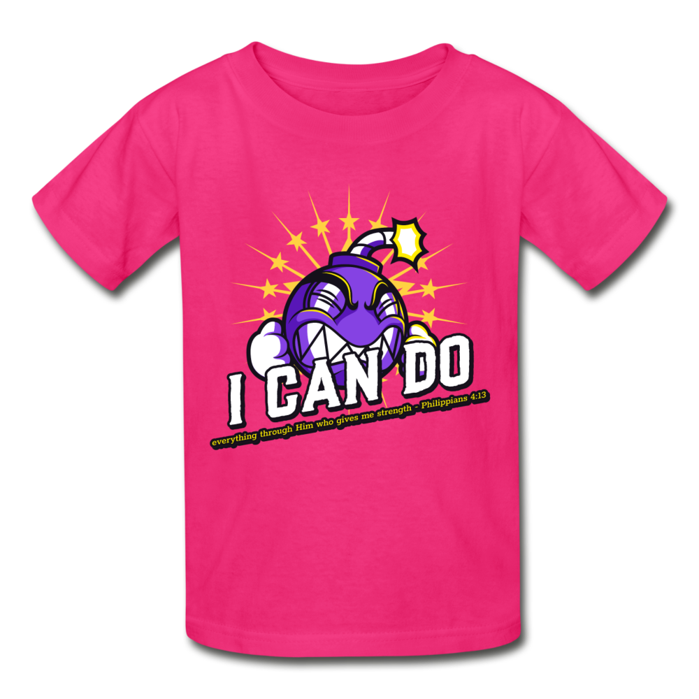 I CAN DO Kids - Gildan Ultra Cotton Youth T-Shirt - fuchsia