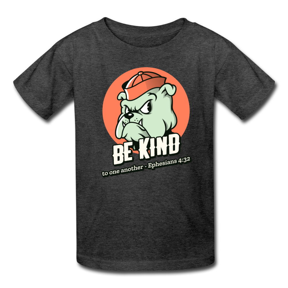 BE KIND - Kids' T-Shirt - heather black