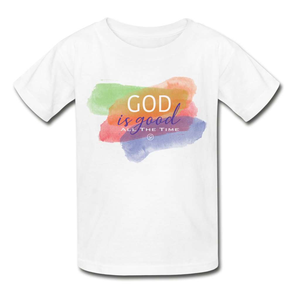 GOD Is Good -Gildan Ultra Cotton Youth T-Shirt - white