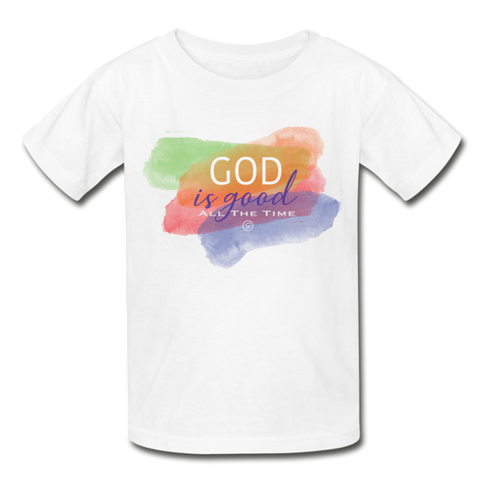 GOD Is Good -Gildan Ultra Cotton Youth T-Shirt - white