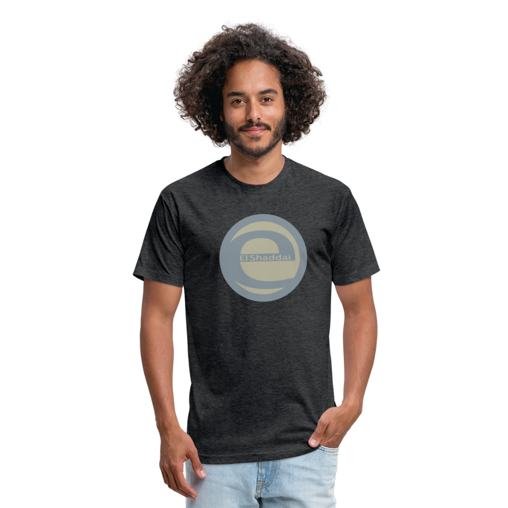 EL Shaddai Fitted Cotton/Poly T-Shirt by Next Level - heather black