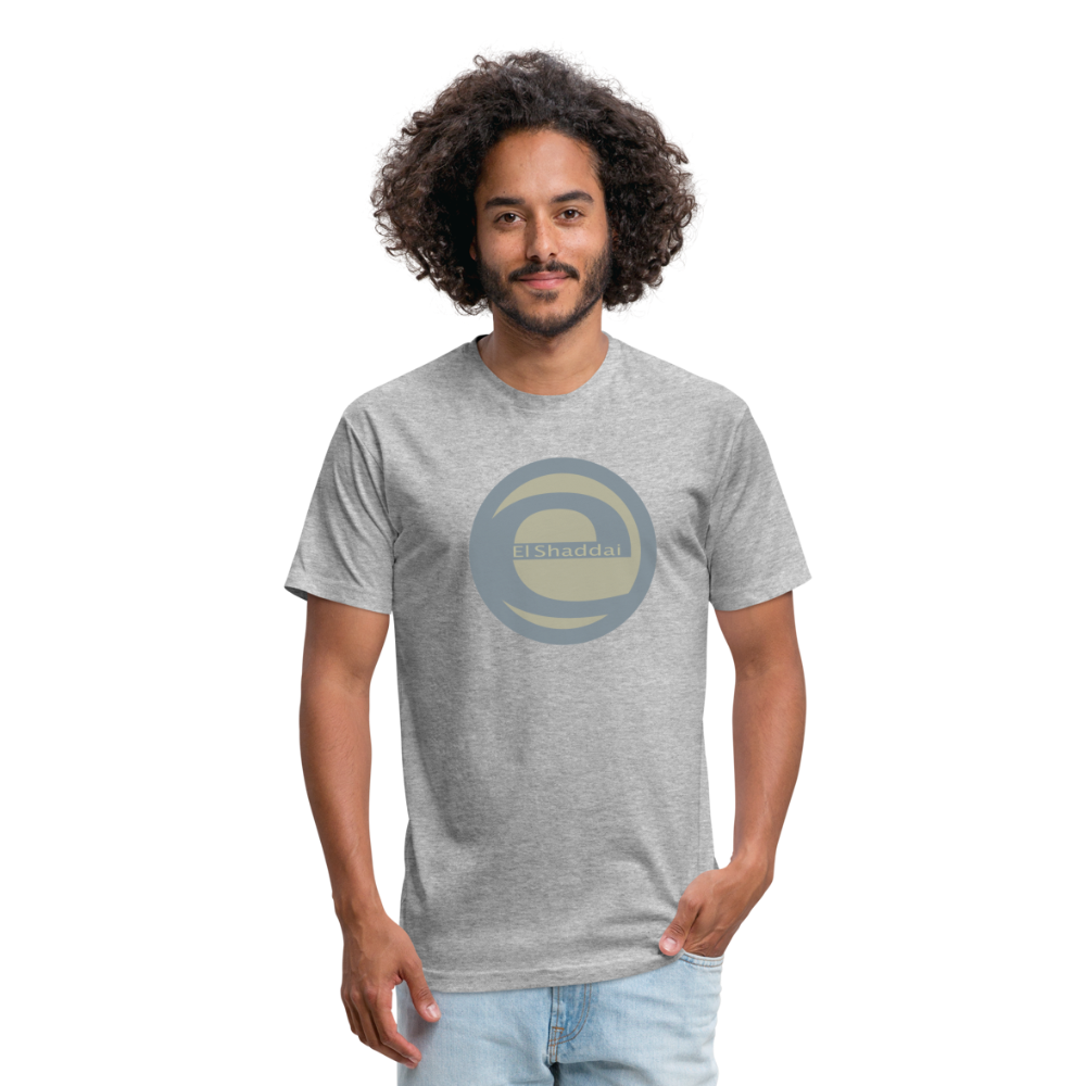 EL Shaddai Fitted Cotton/Poly T-Shirt by Next Level - heather gray