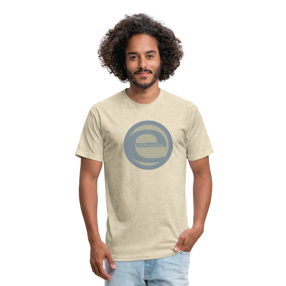 EL Shaddai Fitted Cotton/Poly T-Shirt by Next Level - heather cream