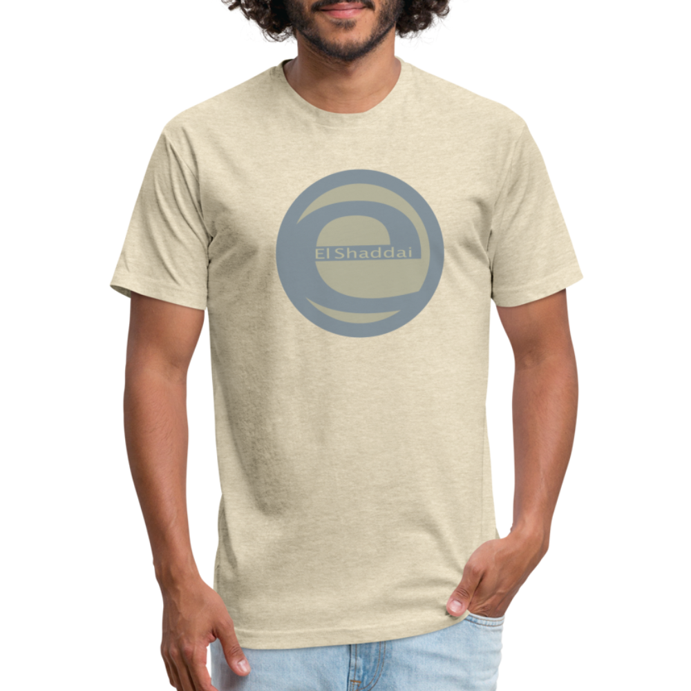 EL Shaddai Fitted Cotton/Poly T-Shirt by Next Level - heather cream