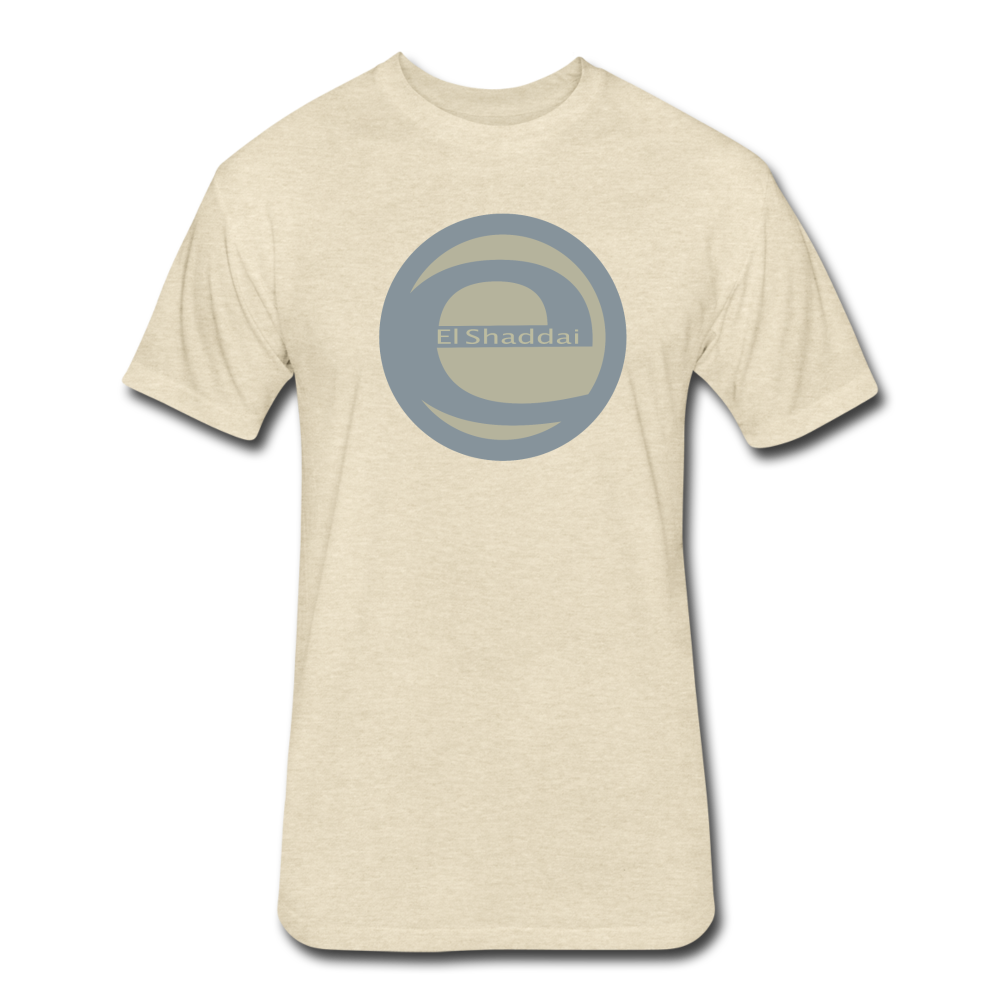 EL Shaddai Fitted Cotton/Poly T-Shirt by Next Level - heather cream