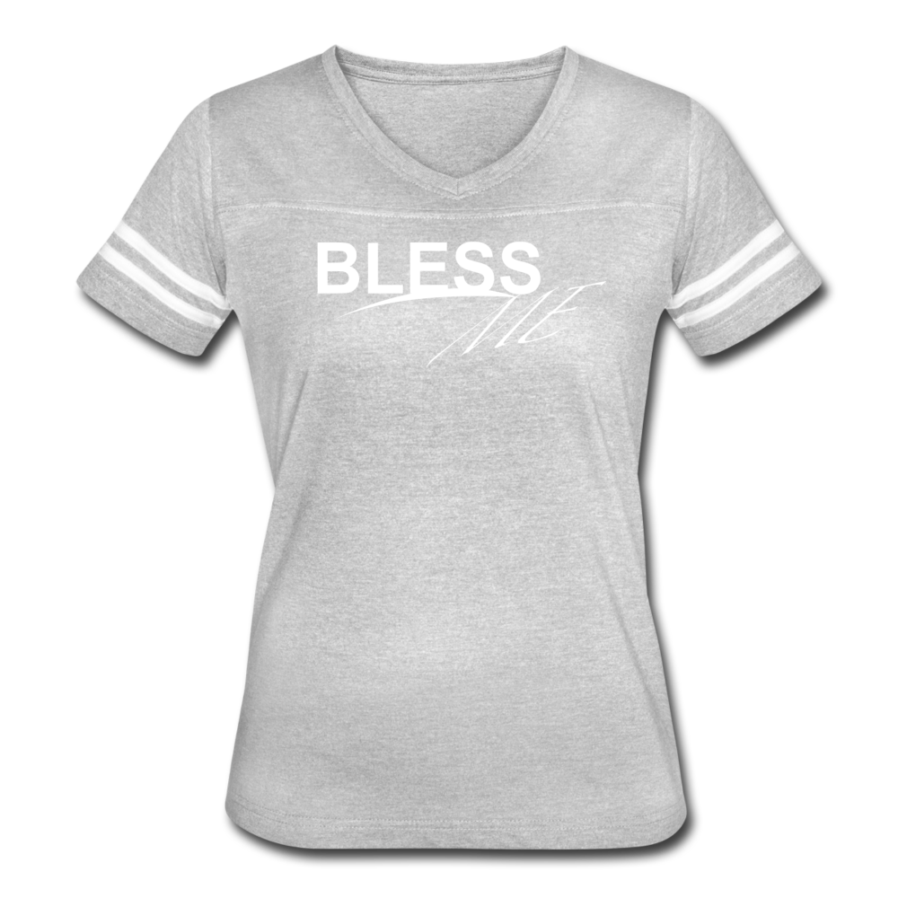 BLESS ME - Women’s Vintage Sport T-Shirt - heather gray/white