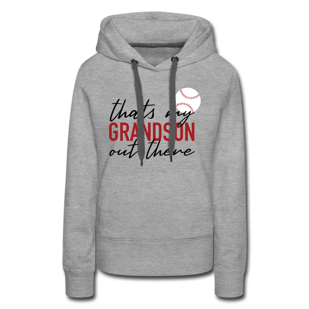 THAT'S MY GRANDSON - Women’s Premium Hoodie - heather grey