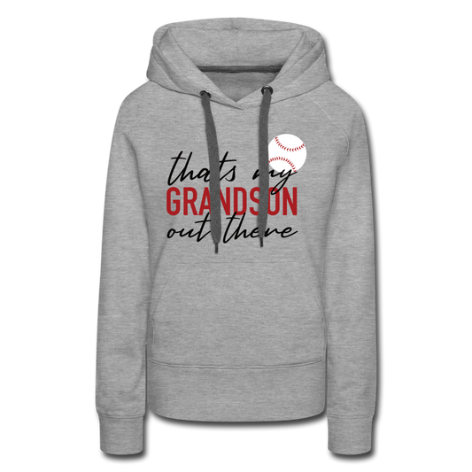 THAT'S MY GRANDSON - Women’s Premium Hoodie - heather grey