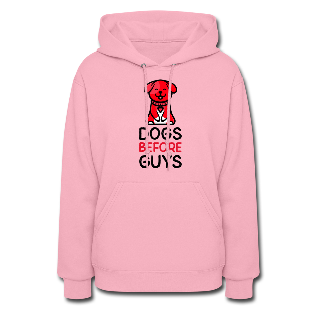 DOGS BEFORE GUYS - Women's Hoodie 2 - classic pink