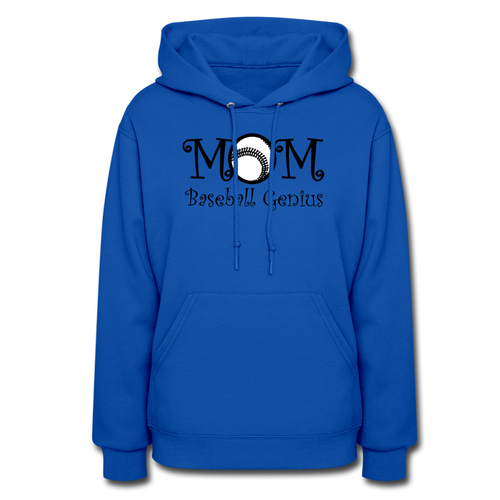 MOM BASEBALL GENIUS - Women's Hoodie - royal blue