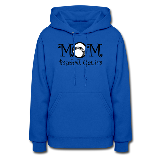 MOM BASEBALL GENIUS - Women's Hoodie - royal blue