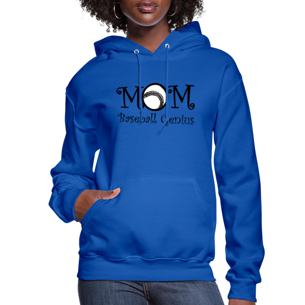 MOM BASEBALL GENIUS - Women's Hoodie - royal blue