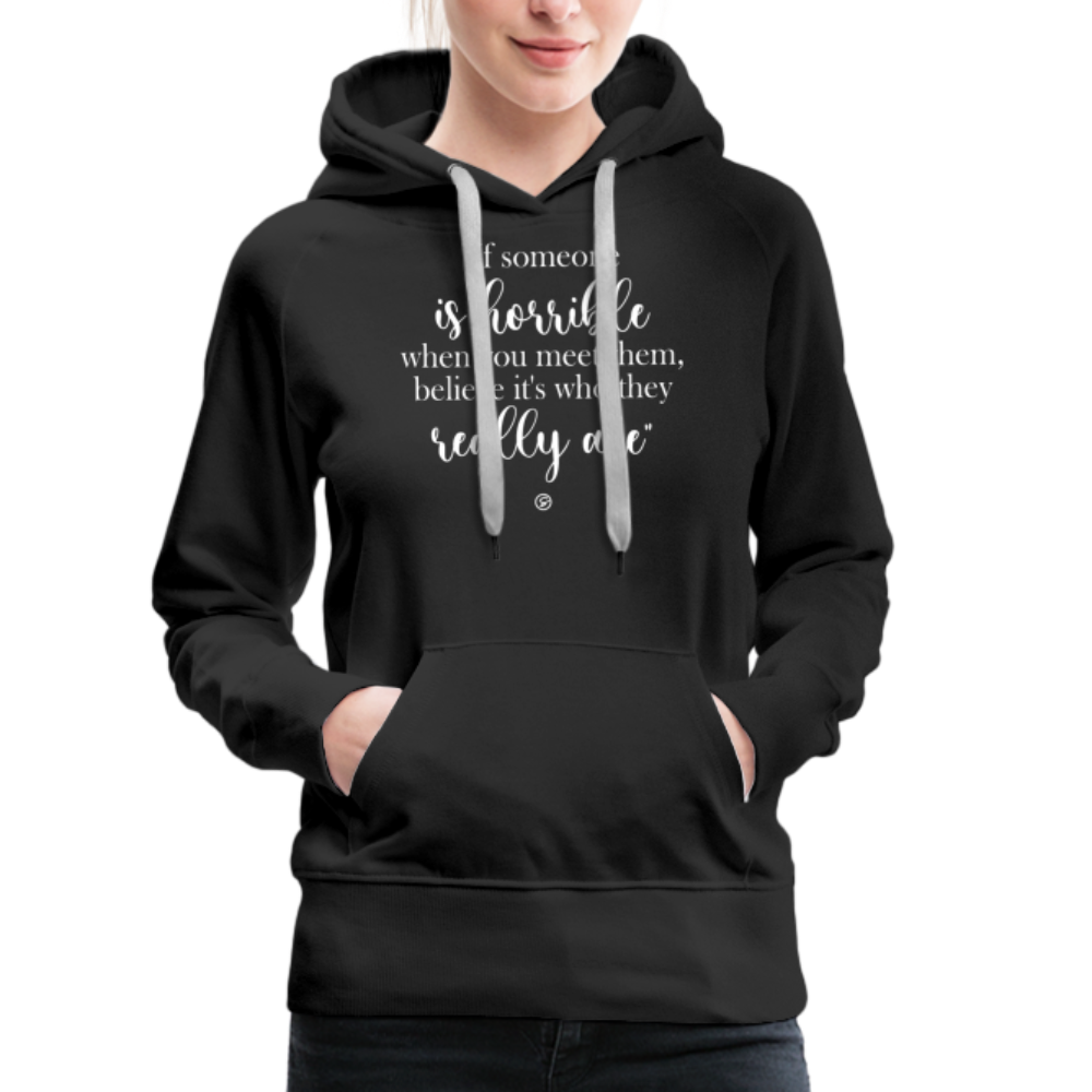 When Someone (2)  - Women’s Premium Hoodie - black