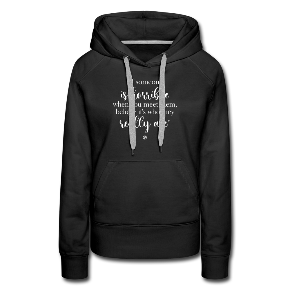 When Someone (2)  - Women’s Premium Hoodie - black