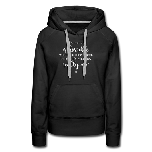 When Someone (2)  - Women’s Premium Hoodie - black