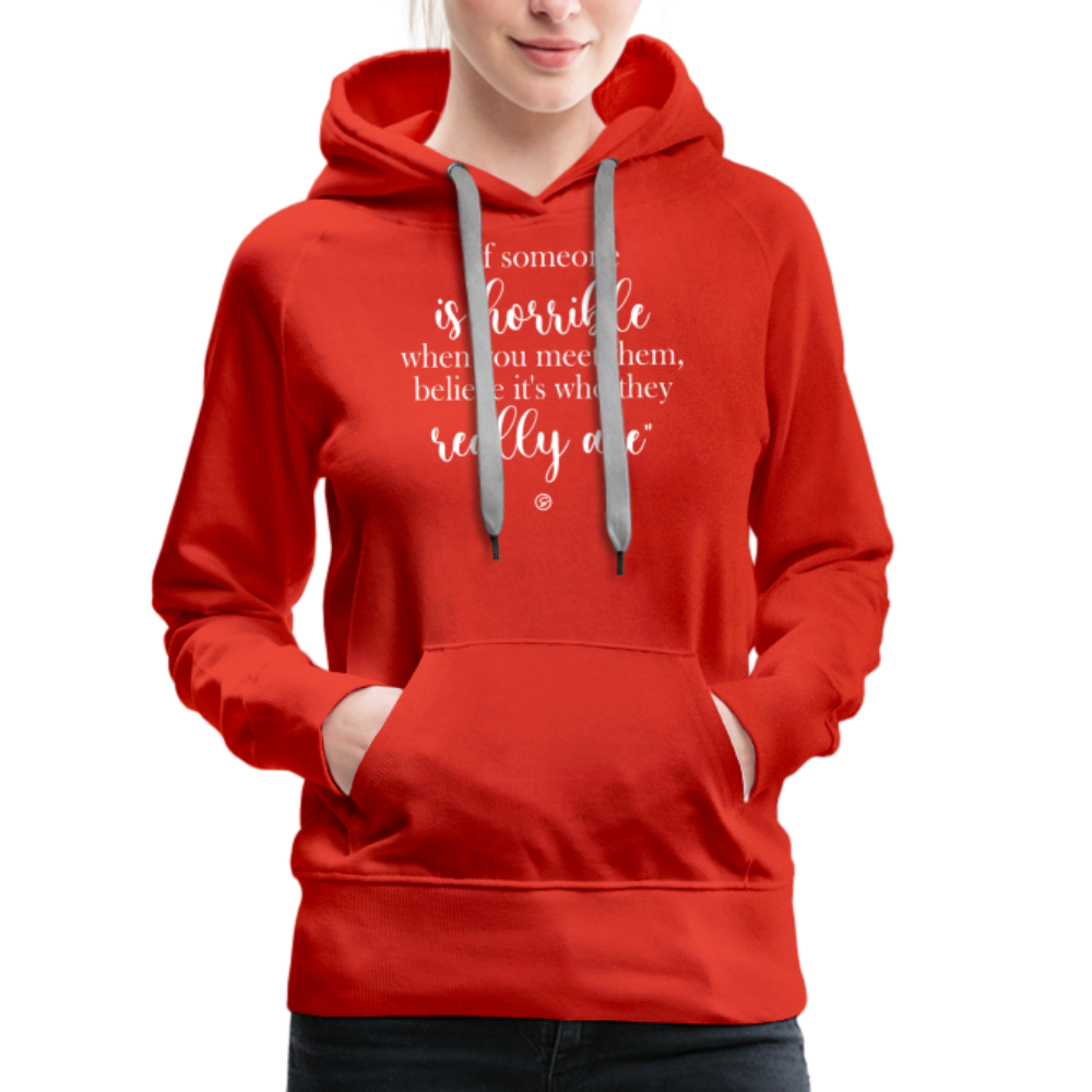 When Someone (2)  - Women’s Premium Hoodie - red