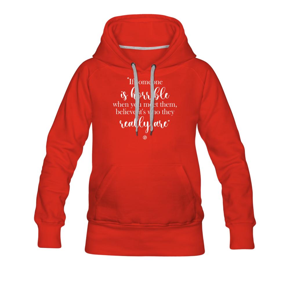 When Someone (2)  - Women’s Premium Hoodie - red