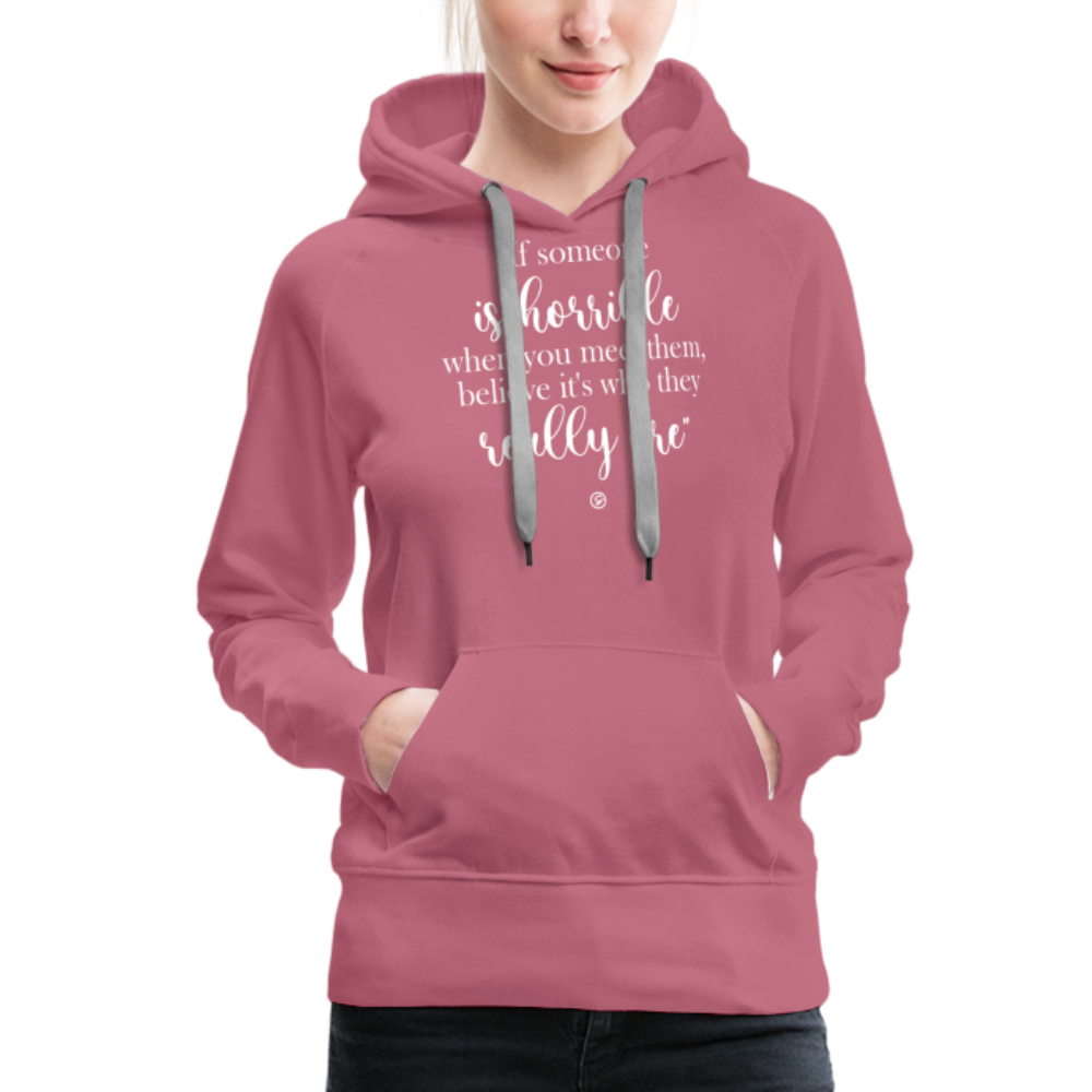 When Someone (2)  - Women’s Premium Hoodie - mauve