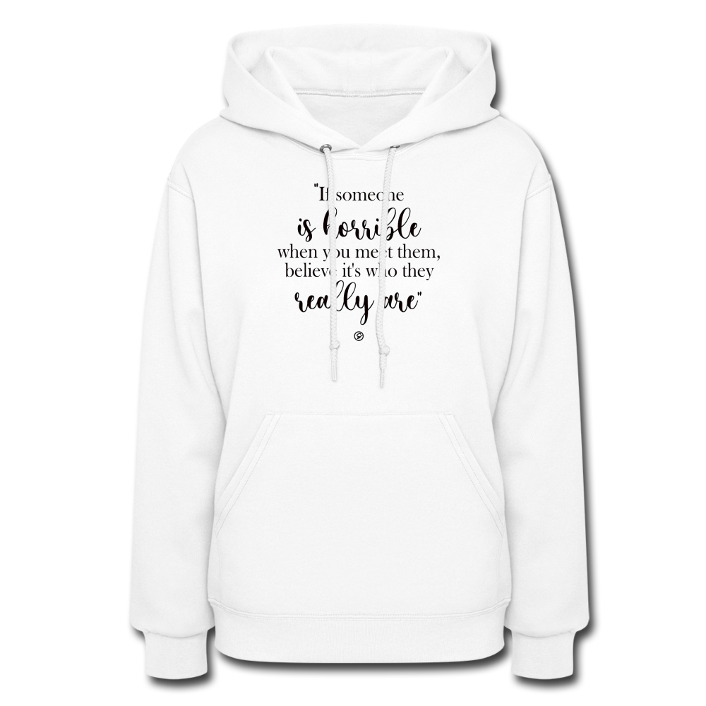 WHEN SOMEONE - Women's Hoodie - white