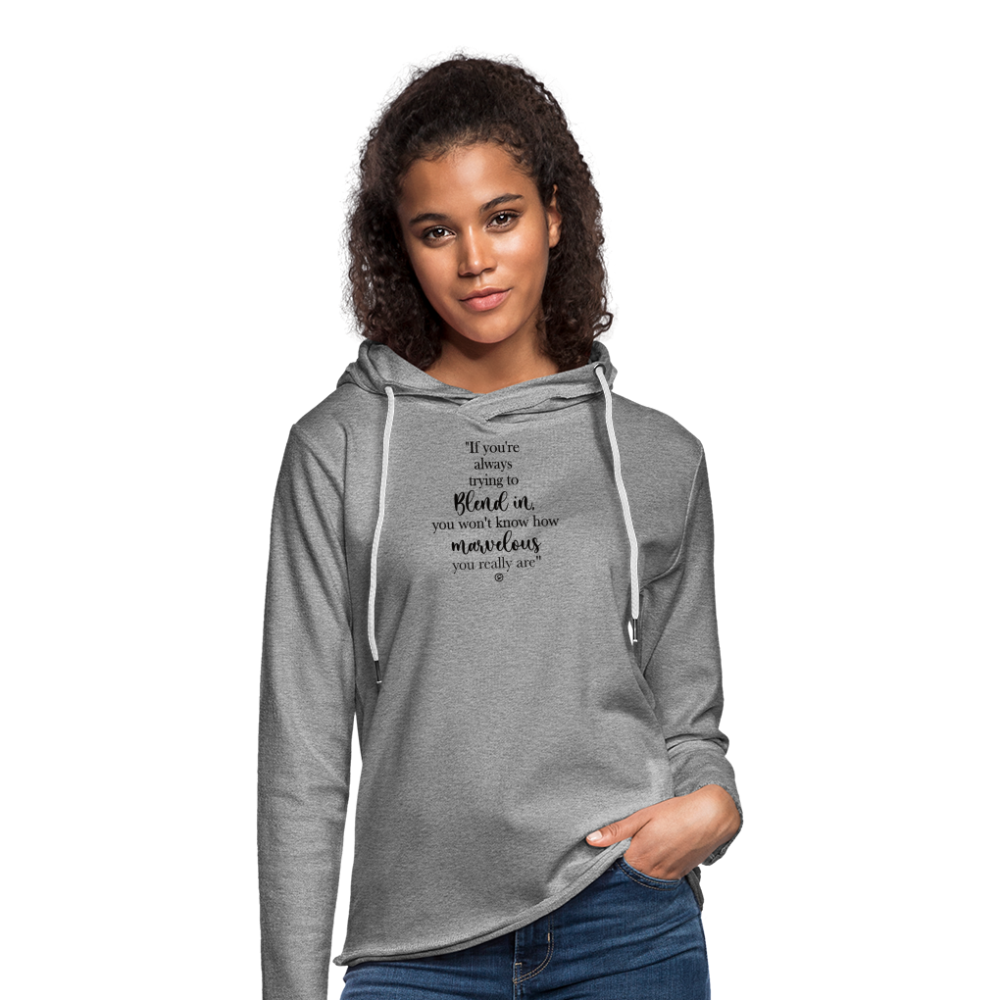 AMAZING YOU - Unisex Lightweight Grey Terry Hoodie - heather gray