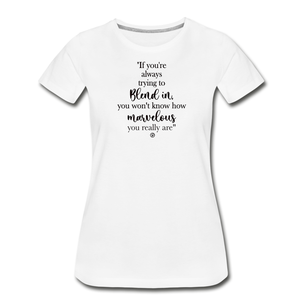 AMAZING YOU - Women’s Premium White Organic T-Shirt - white