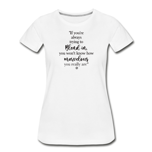 AMAZING YOU - Women’s Premium White Organic T-Shirt - white